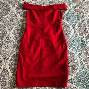 NWOT Lulu’s Red Midi Bodycon Dress